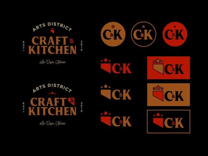 Dribbbleさんのインスタグラム写真 - (DribbbleInstagram)「For best results, change it up. Craft & Kitchen Logo Lockup Ideas by @james_viola86⠀ ⠀ #dribbble #dribbblers #design #illustration #lettering」5月9日 10時47分 - dribbble