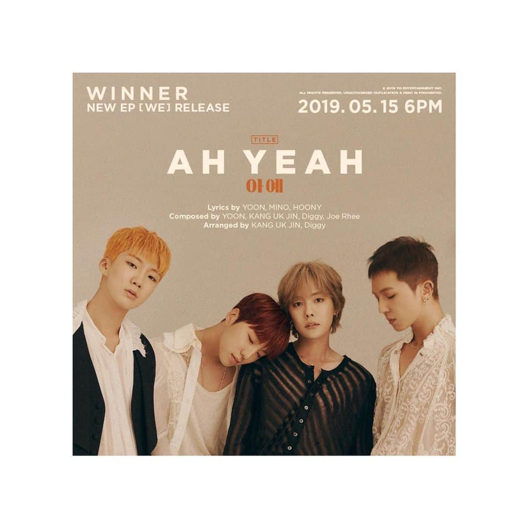 カン・スンユンさんのインスタグラム写真 - (カン・スンユンInstagram)「#WINNER #위너 #NEW_EP #WE #AHYEAH #아예 #TITLE #NEWRELEASE #20190515 #WE_or_never #YG」5月9日 16時57分 - w_n_r00