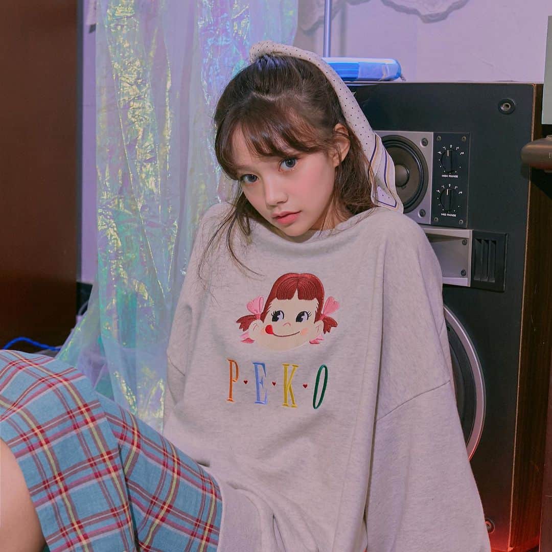 Chuuのインスタグラム：「peko x chuu ⓒ2019 FUJIYA❤️GOGO 88 ❤️open!! 콜라보 시즌2✌️페코짱과 함께하는 레트로 갬성충전🤗 #chuuseoul」