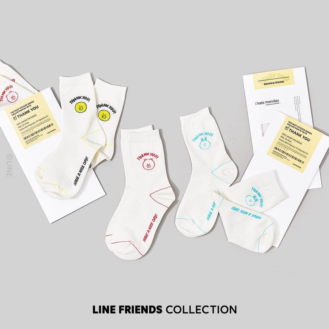 LINE FRIENDSさんのインスタグラム写真 - (LINE FRIENDSInstagram)「. Add some vintage vibes to your feet,  with a pair of THANK YOU!  Free shipping for all items.  Check them out on May 9th 6:00PM (PDT) LINE FRIENDS COLLECTION . 👉 Link in Bio  #LINEFRIENDSCOLLECTION  #STICKERCOLLECTION #THANKYOU  #Socks #FreeShipping #BROWN  #CONY #SALLY #LINEFRIENDS」5月9日 12時05分 - linefriends