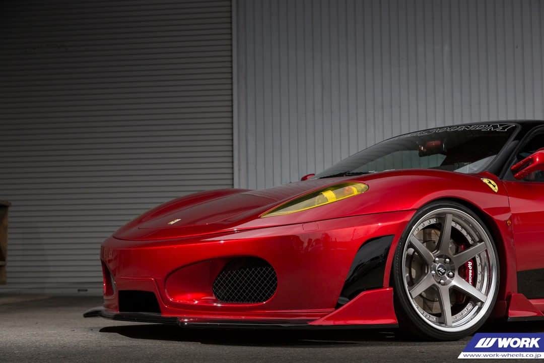 のインスタグラム：「POWER SOUND M Ferrari 430 on WORK Zeast ST1 #artofwheel #zeastst1」