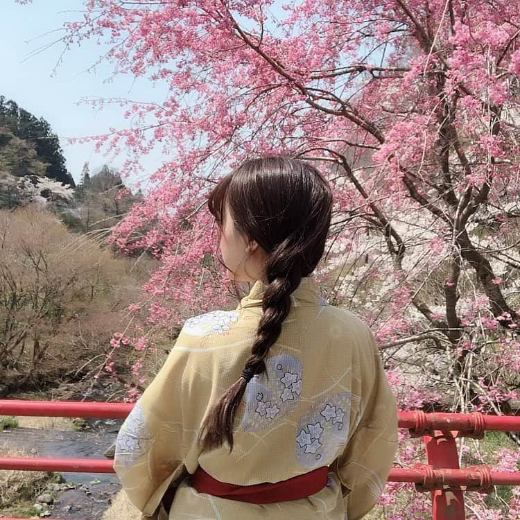 平松可奈子さんのインスタグラム写真 - (平松可奈子Instagram)「毎日頑張れることがあるって幸せだね  #sakura  #桜  #浴衣 #japan  #photogenic」5月9日 12時38分 - 11kanaco14