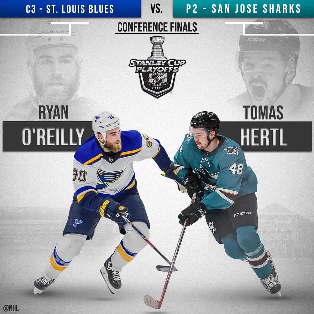 NHLさんのインスタグラム写真 - (NHLInstagram)「It's the @stlouisblues and the @sanjosesharks in the Western Conference Final.  Take your pick. #StanleyCup」5月9日 12時45分 - nhl