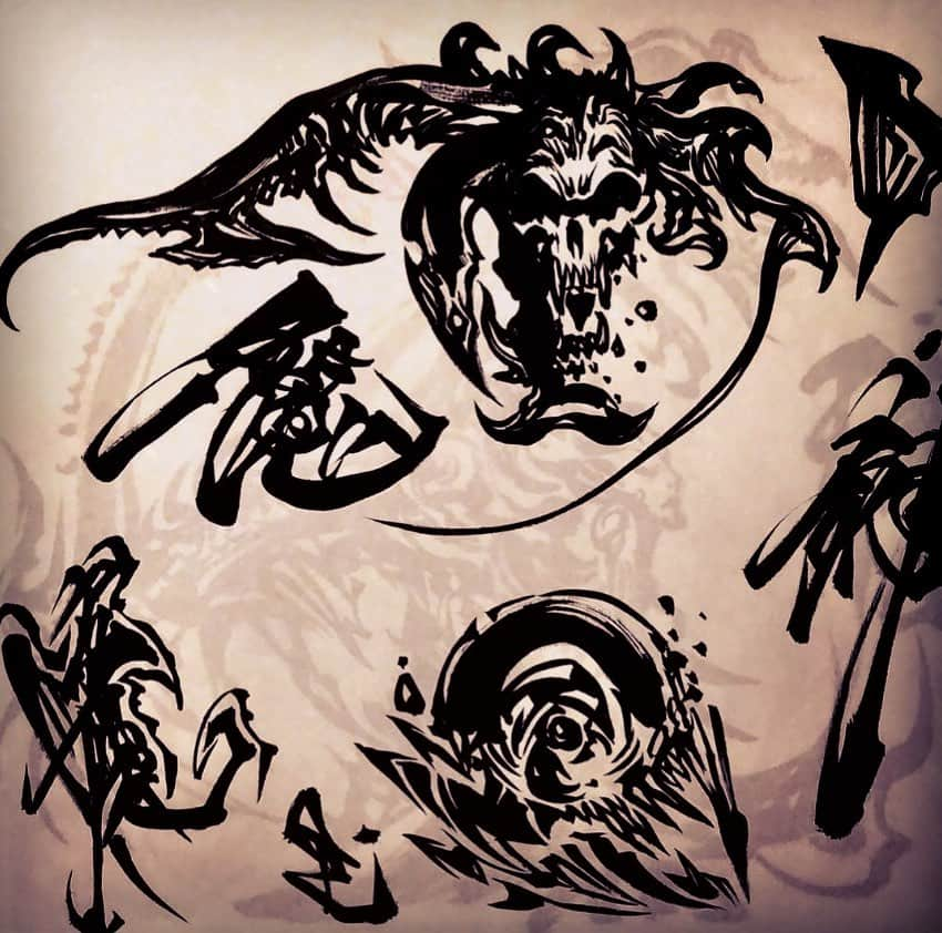 雨宮慶太さんのインスタグラム写真 - (雨宮慶太Instagram)「魔詰め合わせ  #dragon #monster #dotart  #アート #japan  #Asia  #doddle  #sketch #woman #fairy #creature #pencil #draw  #drawing #instagood #draw #art  #illust  #illustration」5月9日 14時44分 - keitaamemiya