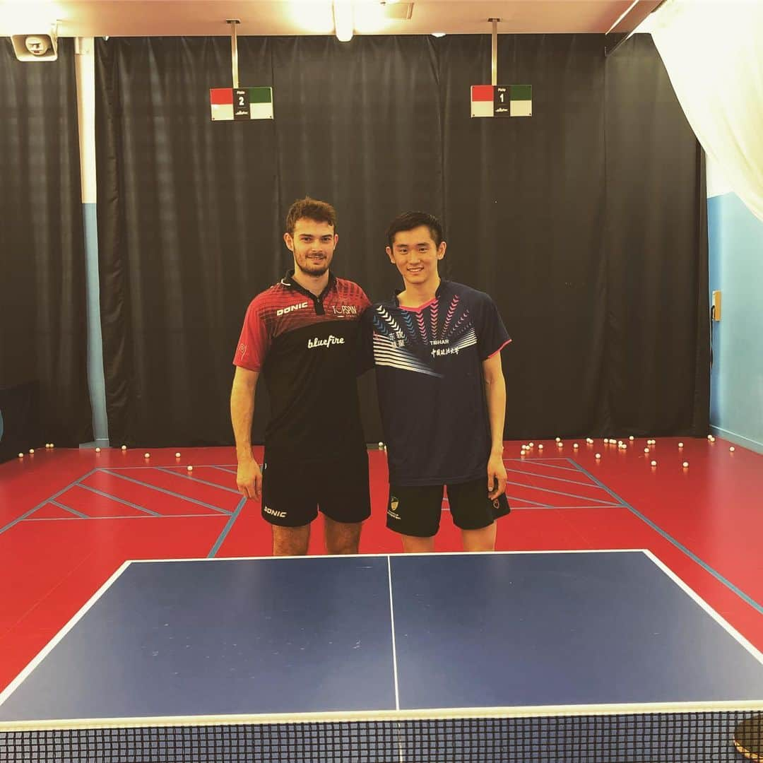 サム・ウォーカーさんのインスタグラム写真 - (サム・ウォーカーInstagram)「Good few days training back home! Traveling to Istres today for the last home match of the season! Let’s go 💪🏻🏓」5月10日 0時49分 - samwalker_tt