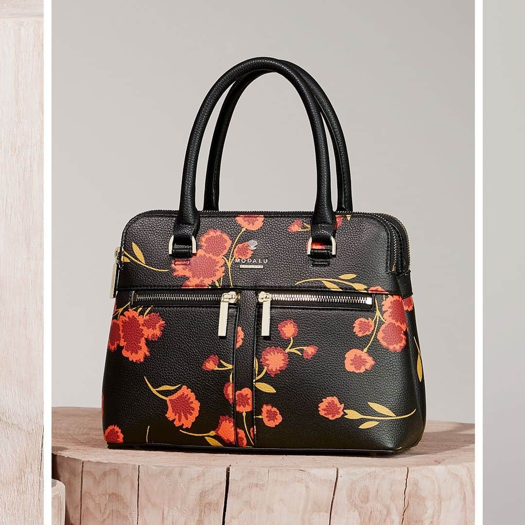 のインスタグラム：「Discover a classic silhouette with a bold statement print - now only £20 #ModaluMoments #LeatherHandbags #Handbags #London」