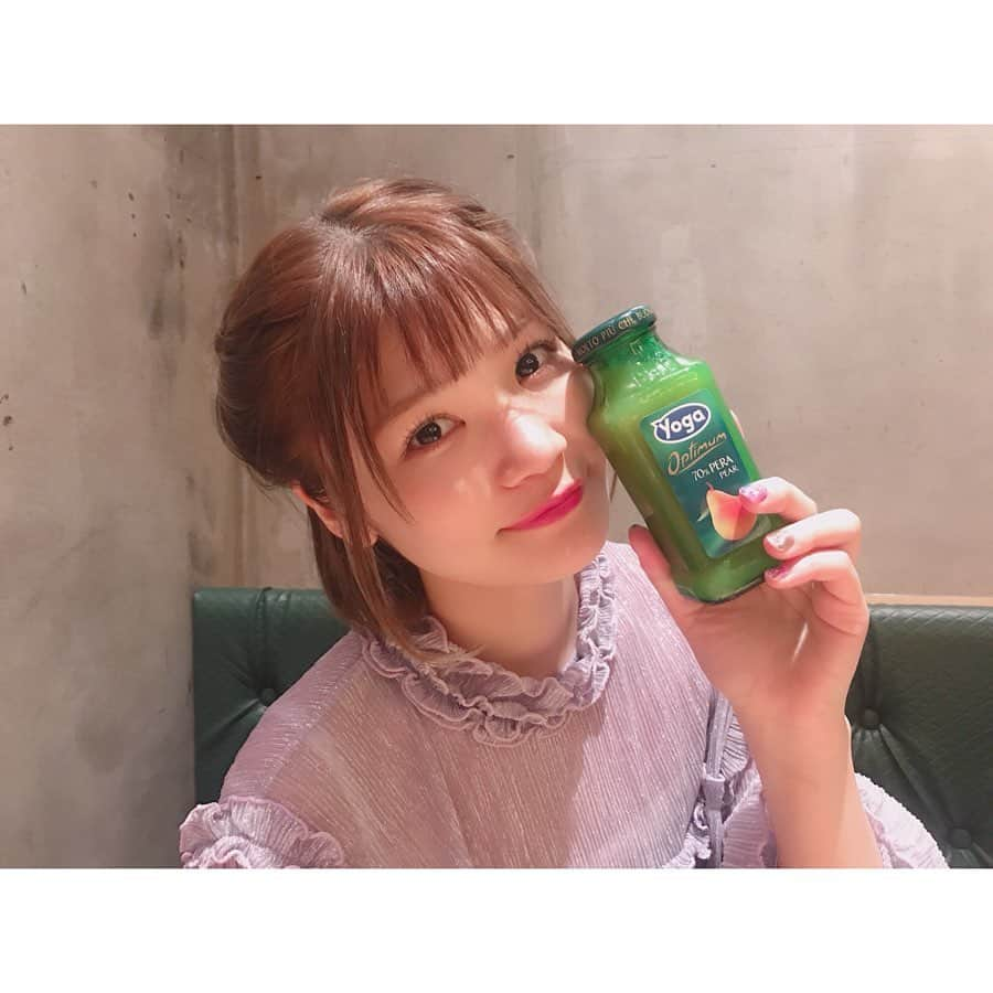 桜井りおなのインスタグラム：「フルーツはいちばん 🍐がすきいㅤㅤㅤㅤㅤㅤㅤㅤ ㅤㅤㅤㅤ  ㅤㅤㅤㅤ ㅤㅤㅤㅤ #instafood #ラフランス #juice #たまに梨とラフランスのちがいわからなくなる #桜井りおな #🍐」