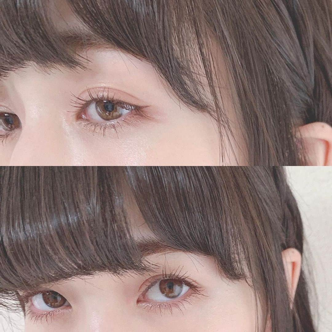 うちだゆうほさんのインスタグラム写真 - (うちだゆうほInstagram)「ヒロインメイクのマスカラ良かったよって﻿ ストーリーに載せたら予想外にたくさん﻿ 質問が来たのでまとめて答えます👀﻿ ﻿ ﻿ Q ヒロインメイクのどのマスカラですか？﻿ A ロング&カールマスカラ﻿ アドバンストフィルムの02番﻿ ブラウンのマスカラです！﻿ ﻿ Q ぼろぼろ落ちてきませんか？﻿ A 今のところ落ちてきません…！﻿ 気になる方はディオールのマスカラ下地おすすめです！﻿ ﻿ Q クレンジングで落ちなくないですか？﻿ A お湯で馴染ませて柔らかくしてからクレンジングしてるのでしっかり落ちてます！﻿ ﻿ Q マツエクしてますか？﻿ A してません！﻿ ﻿ ﻿ 私の目の形でブラックだと﻿ 目が強くきつくなってしまいがちなのでブラウン、﻿ ボリュームより長さ出したいのでロングタイプで、﻿ 睫毛が綺麗にセパレートするので結構好きです♡﻿ ﻿ この写真睫毛の目尻の部分がちゃんと上がってなくて気に食わないから投稿に載せる気無かったけど質問たくさん来たので一応…👀(目苦手な人ごめんなさい！！)」5月9日 20時57分 - uchidayuho