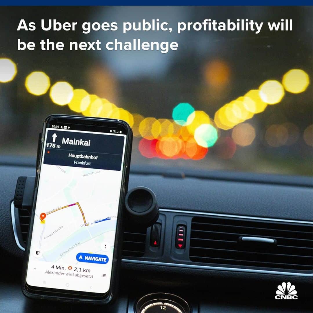 CNBCさんのインスタグラム写真 - (CNBCInstagram)「Uber may be the world's biggest ride-hailing business, but it is far from making money. ⠀ ⠀ Uber reported an operating loss of $3 billion in 2018 after losing more than $4 billion the previous year. ⠀ ⠀ Uber is hitting the public markets on Friday and it's valuation could top $90 billion. Not all investors are scared away from Uber's red ink. Some analysts predict it will eventually turn a profit.⠀ ⠀ What do you think?🤔⠀ ⠀ Visit the link in our bio to learn how Uber spends money and what it will take for the business to become profitable.⠀ *⠀ *⠀ *⠀ *⠀ *⠀ *⠀ *⠀ *⠀ #uber #ipo #valuation #profit #business #businessnews #unicorn #siliconvalley #tech #technology #lyft #business #businessnews #cnbc #cnbctech ⠀」5月9日 21時35分 - cnbc