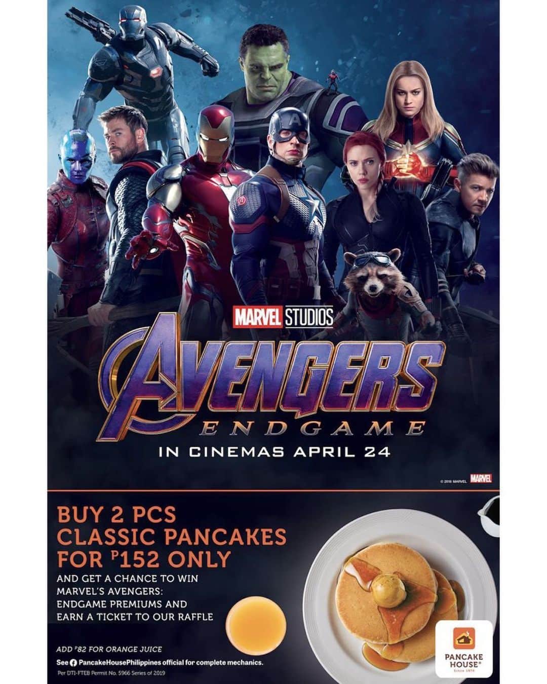 ミーガン・ヤングさんのインスタグラム写真 - (ミーガン・ヤングInstagram)「Of all the things I missed back in the Philippines while I was in South Korea, it was Pancake House! I've tried pancakes in other countries but I’d still choose you @pancakehouseph ❤️ #OneAndOnly  And for all the pancake lovers out there, for every purchase of a 2-pc. Classic Pancakes, you will instantly receive either an Avengers Endgame cap or metal badge! ‘Yan ang good deal!👍🏼 Promo is until May 12 only so hurry to your nearest Pancake House! #MGIAssembleYourFavorites」5月9日 21時35分 - meganbata