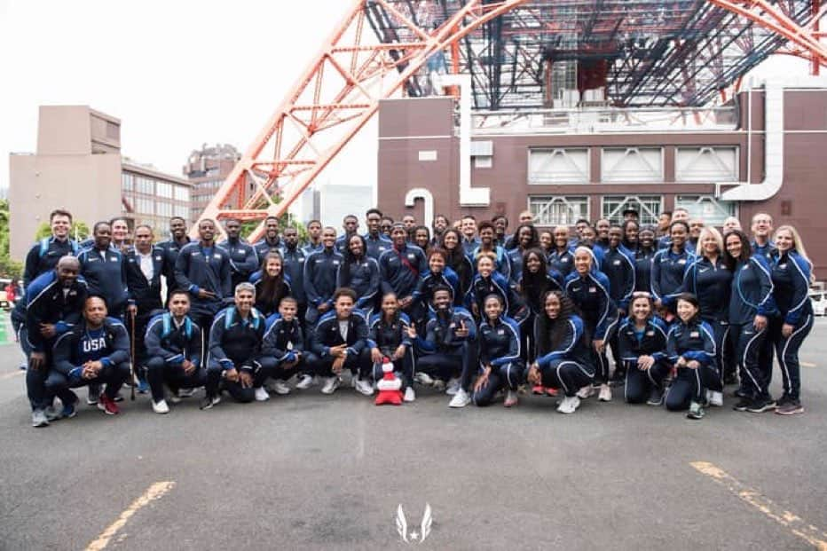 マイク・ロジャースさんのインスタグラム写真 - (マイク・ロジャースInstagram)「Team visit to Tokyo tower today @usatf thanks for having us!」5月9日 21時51分 - rodgerdat100