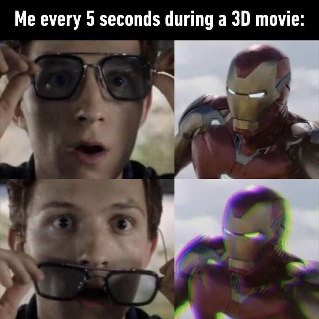 9GAGさんのインスタグラム写真 - (9GAGInstagram)「"Oooo... I wonder what it'd look like without the glasses."⠀ ⠀ #spiderman #farfromhome #9gag」5月9日 22時02分 - 9gag