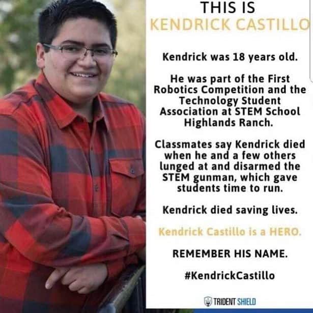 のインスタグラム：「I’m short of words. I pray these shootings stop happening. I wish this kid didn’t have to be a hero. I’m praying for change. RIP Kendrick you acted like a angel.」