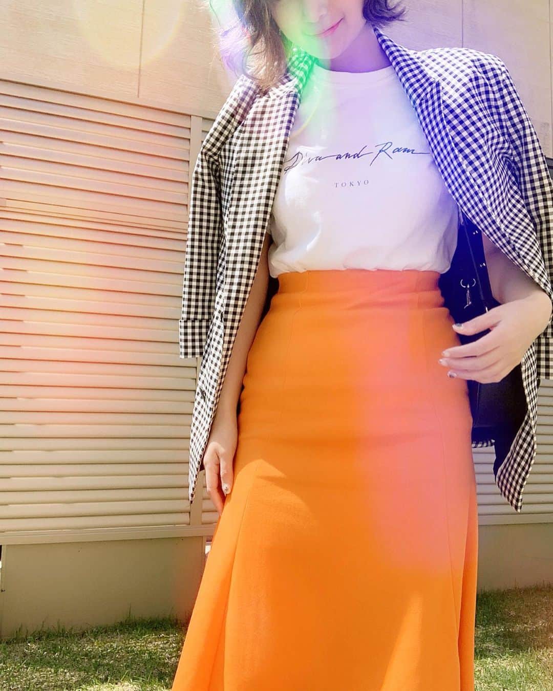 畑中奈緒美さんのインスタグラム写真 - (畑中奈緒美Instagram)「・ 最近はスカートにTシャツ合わせるのが好き👶🏼💕・ ・ #fashion #coordinate  #DIVAandRAM」5月10日 11時29分 - hatanaka_naomi