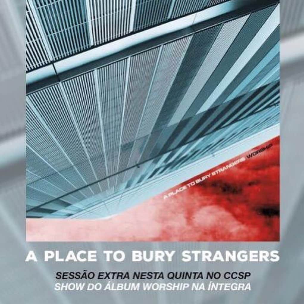 A Place to Bury Strangersのインスタグラム：「#Repost @balaclavarecords ・・・ Pessoal, aviso importante: a @aptbs vai fazer uma sessão extra hoje no @centroculturalsp às 19h. Ingressos na bilheteria do CCSP e no www.ingressorapido.com.br. O grupo apresentará o disco Worship na íntegra, além das músicas mais recentes. A sessão das 21h está esgotada. Link na bio 🔥」