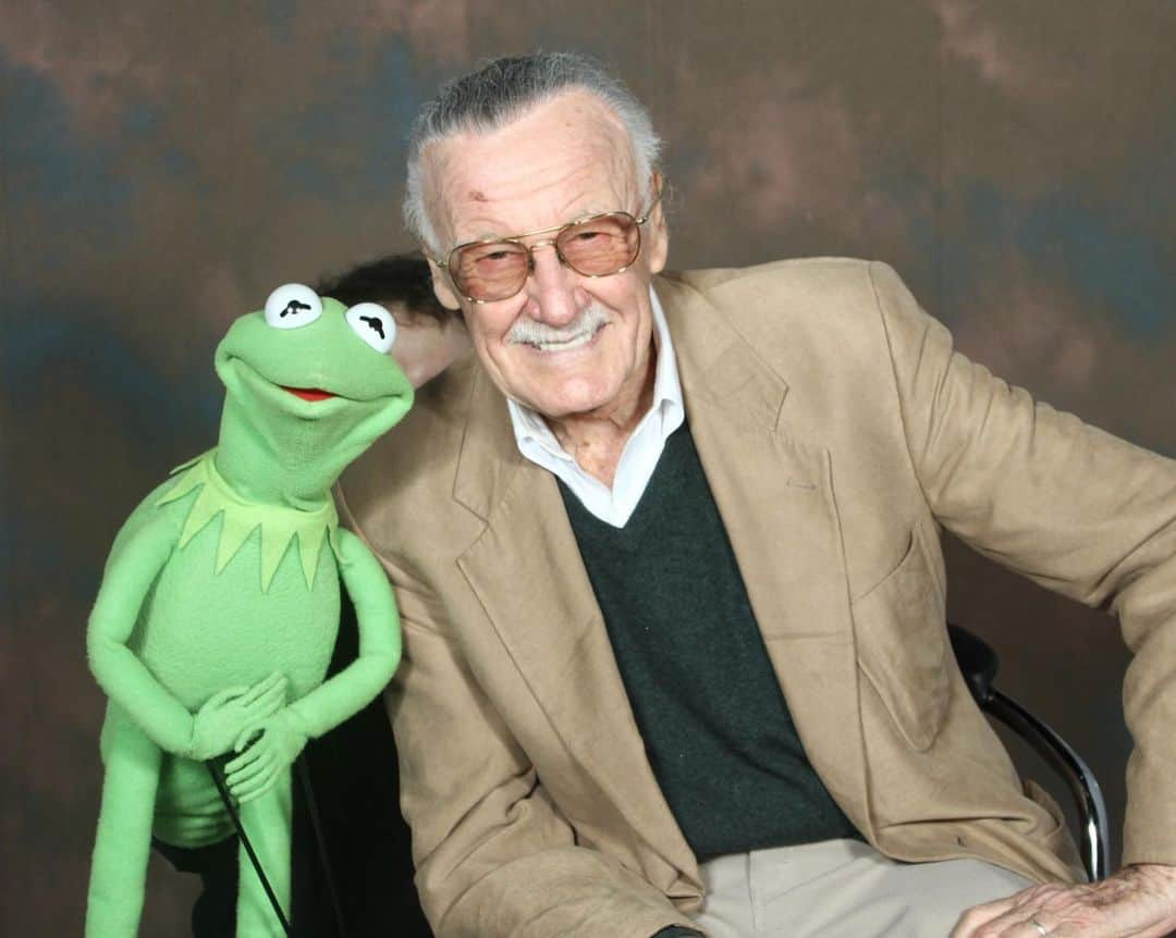 スタン・リーさんのインスタグラム写真 - (スタン・リーInstagram)「#tbt to that time Stan and Kermit the Frog found the Rainbow Connection.」5月10日 3時32分 - therealstanlee