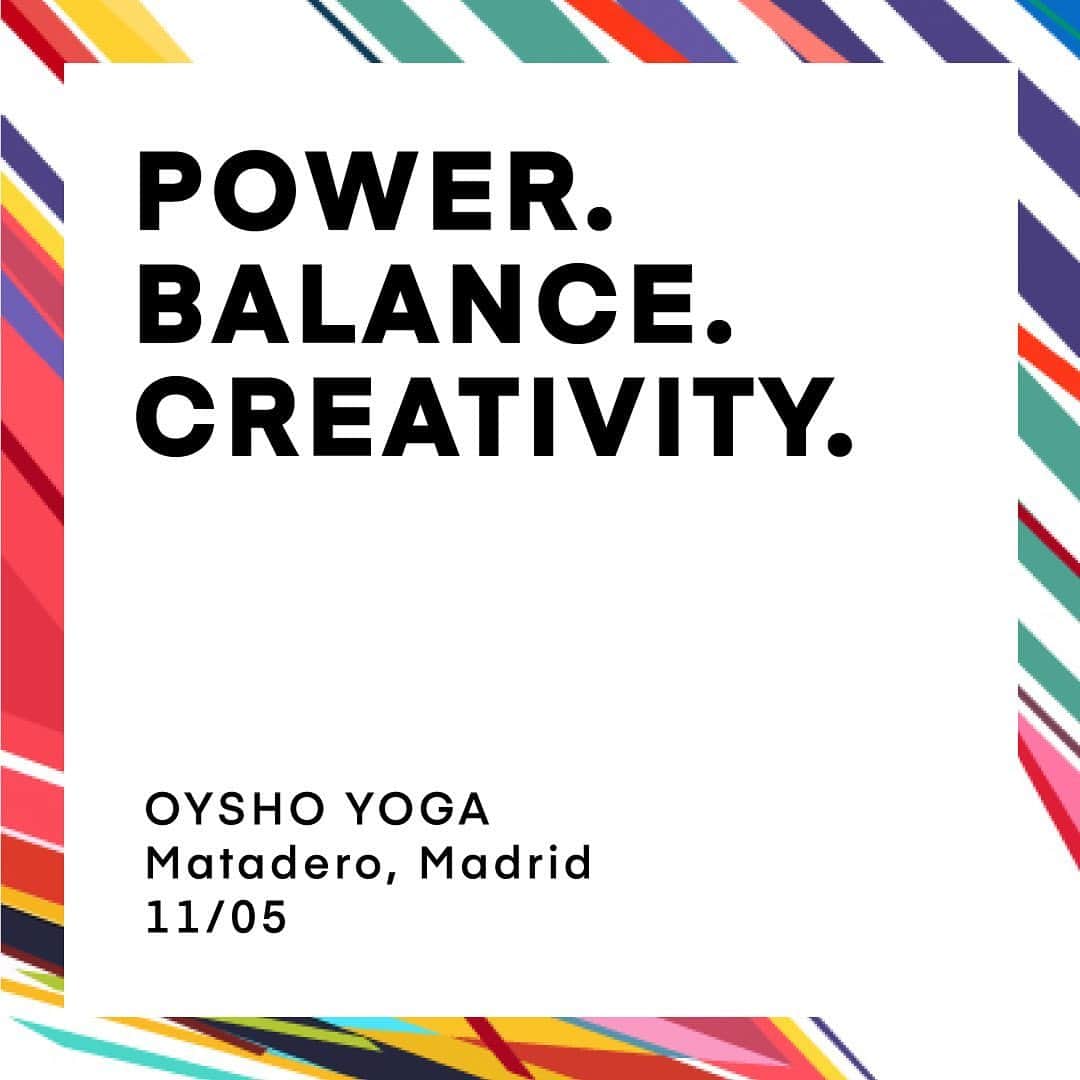 Oyshoさんのインスタグラム写真 - (OyshoInstagram)「If you want to be strong, be. This is about Active Yoga. Madrid 11th May.  @aria.official @kenor1  See more at @oysho_sport」5月10日 3時41分 - oysho