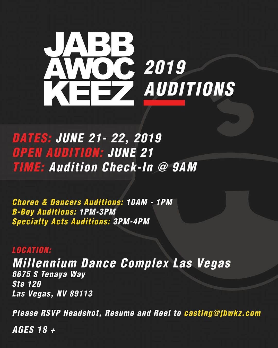 Jabbawockeezさんのインスタグラム写真 - (JabbawockeezInstagram)「KEEZ open doors.  Auditions in Las Vegas next month. 👀🐉」5月10日 4時28分 - jabbawockeez
