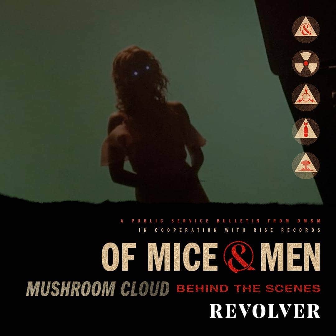 Of Mice & Menさんのインスタグラム写真 - (Of Mice & MenInstagram)「Head over to @Revolvermag to watch the behind the scenes making of the "Mushroom Cloud" music video! Link in bio」5月10日 4時34分 - omandm