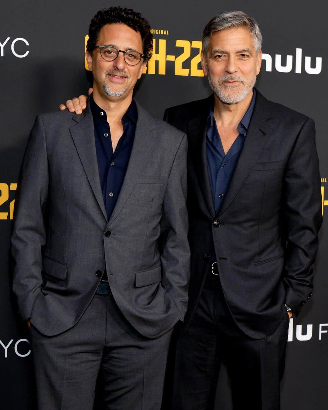 Just Jaredさんのインスタグラム写真 - (Just JaredInstagram)「George Clooney with co-stars Christopher Abbott and Grant Heslov at the #FYC screening of @catch22onhulu! See more on JustJared.com #GeorgeClooney Photos: @gettyimages」5月10日 5時36分 - justjared