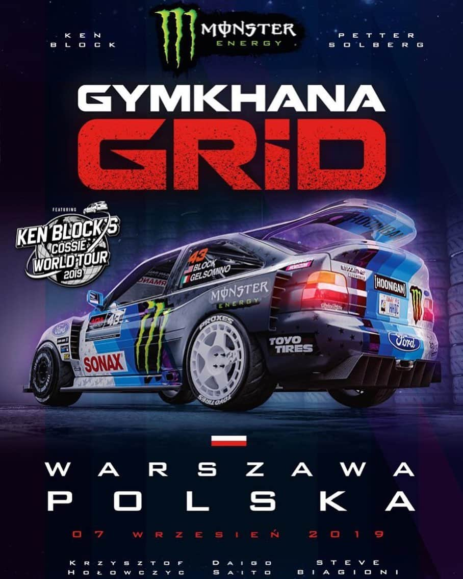 ケン・ブロックさんのインスタグラム写真 - (ケン・ブロックInstagram)「Well, it’s official: Gymkhana GRID is coming to Warsaw, Poland, this September!! I’ll be there with my Ford Escort RS Cosworth V2, aka #BlockEscortCossieV2, as a part of my Cossie World Tour. I’m stoked, because we’ve never brought one of my cars out to Poland before and I think that the local fans are going to LOVE seeing GRID in real life. #GymkhanaGRID #CossieWorldTour」5月10日 6時06分 - kblock43