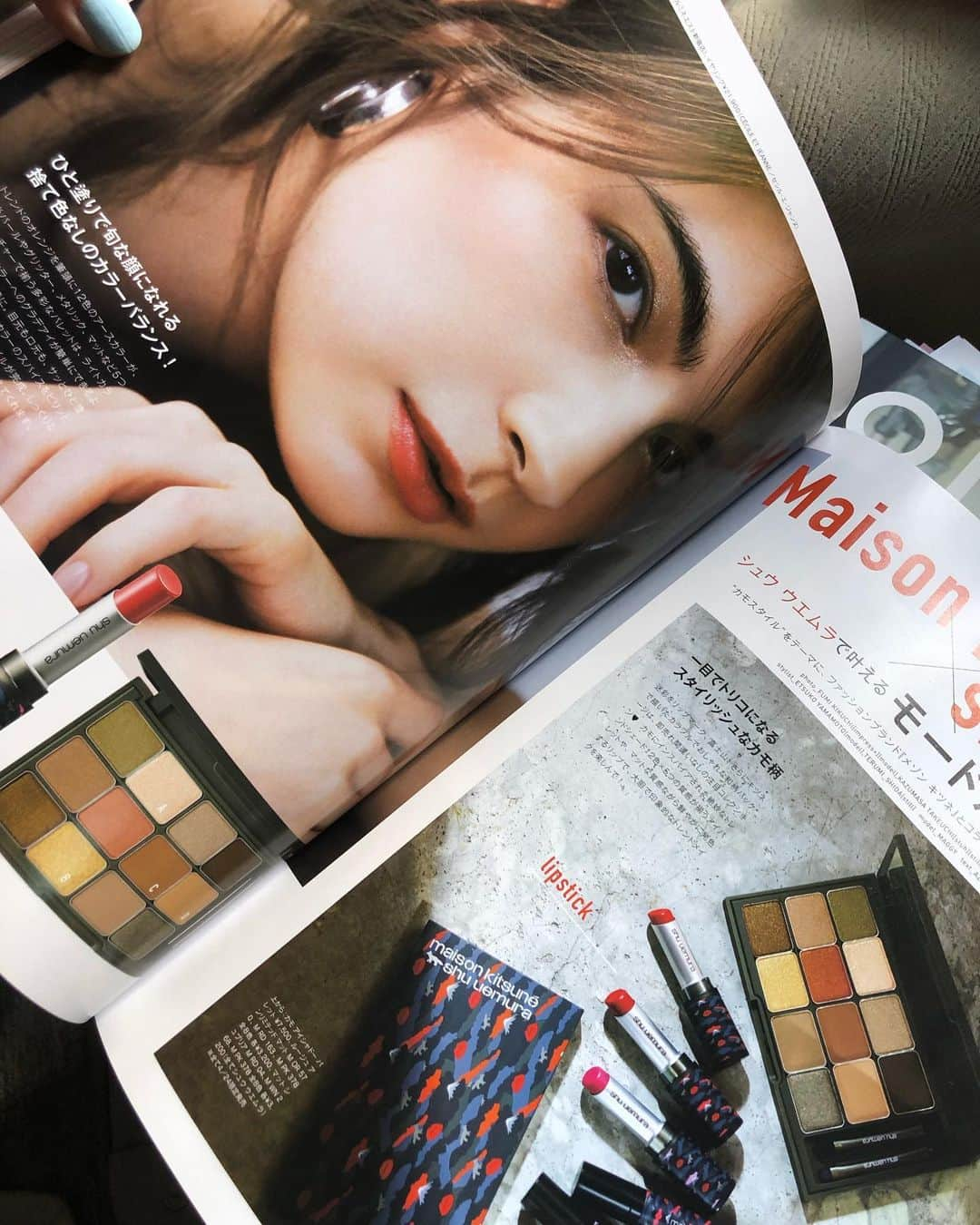 美舟さんのインスタグラム写真 - (美舟Instagram)「kitsune × shuuemura  キツネと🦊とコラボ⭐️ やり過ぎないmake 優しさと強さが入り混じり。  #hair #makeup ＃kitsune #shuuemura #sweet」5月10日 6時12分 - mifune2014