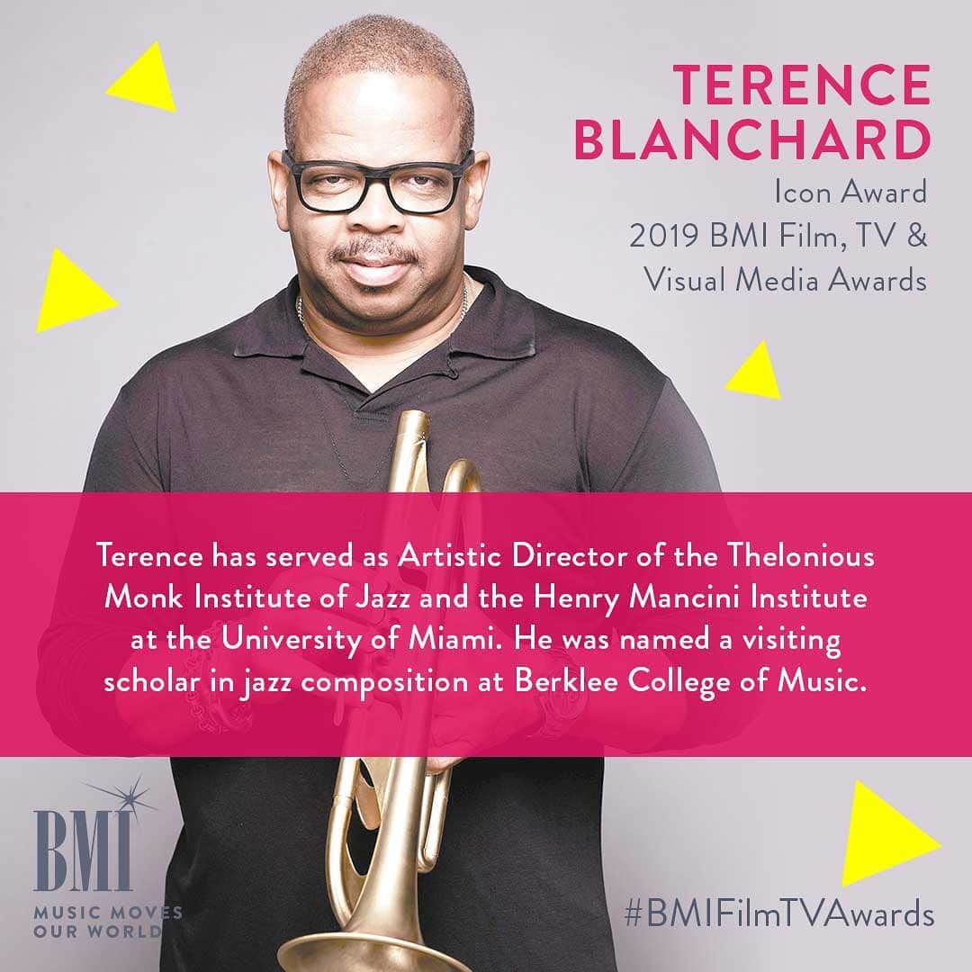Broadcast Music, Inc.さんのインスタグラム写真 - (Broadcast Music, Inc.Instagram)「With our #BMIFilmTVAwards approaching next week, we wanted to share this impressive fact about this year’s BMI Icon, @terence_blanchardofficial. You’re amazing, Terence! 🎶」5月10日 6時31分 - bmi