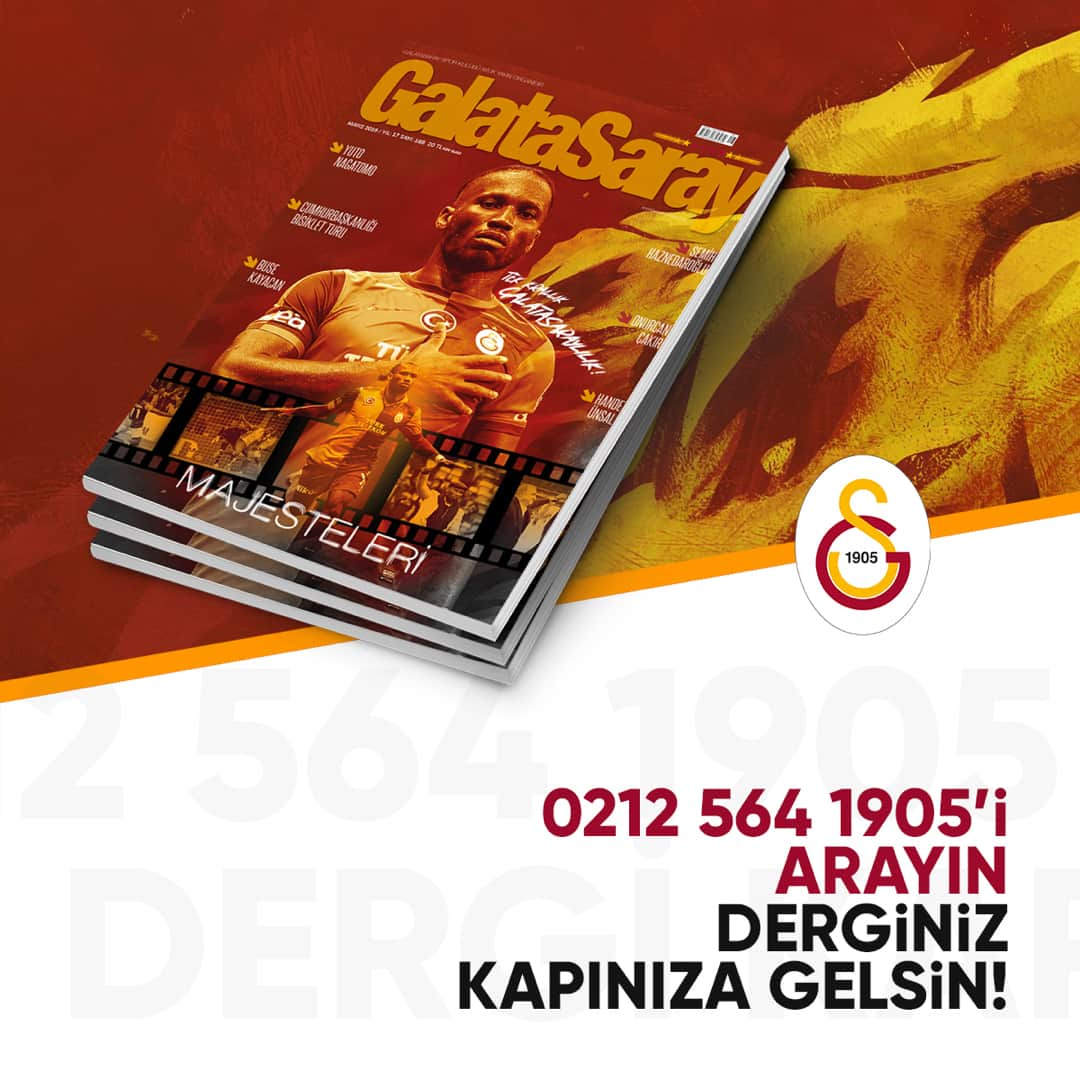 ガラタサライSKさんのインスタグラム写真 - (ガラタサライSKInstagram)「Galatasaray Dergisi’nin 188. sayısı raflardaki yerini aldı. Galatasaray Dergisi’ne 0212 564 1905 numaralı telefonu arayarak abone olabilirsiniz.」5月10日 20時20分 - galatasaray