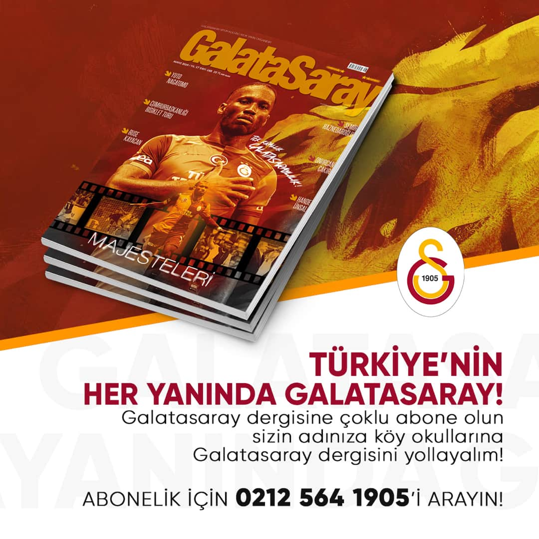 ガラタサライSKさんのインスタグラム写真 - (ガラタサライSKInstagram)「Galatasaray Dergisi’nin 188. sayısı raflardaki yerini aldı. Galatasaray Dergisi’ne 0212 564 1905 numaralı telefonu arayarak abone olabilirsiniz.」5月10日 20時20分 - galatasaray