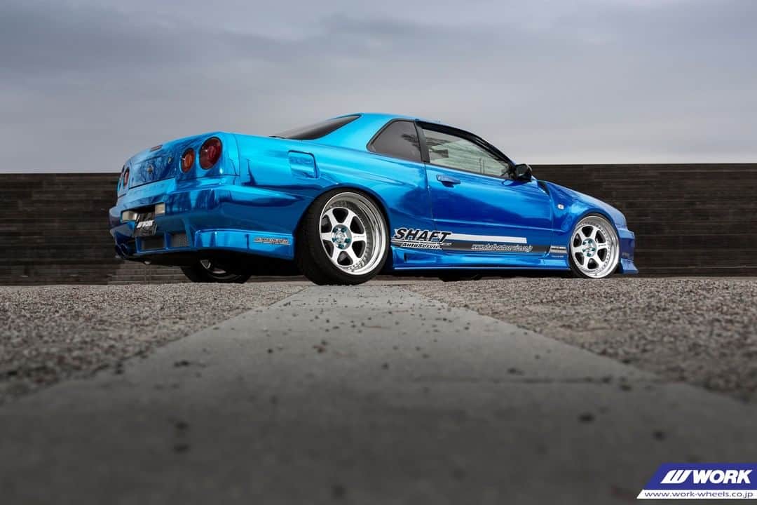 のインスタグラム：「SHAFT Nissan Skyline on WORK Meister L1 #artofwheel #meisterl1」