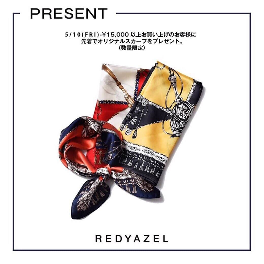 REDYAZELさんのインスタグラム写真 - (REDYAZELInstagram)「. REDYAZEL WEB MAGAZINE vol.10 MIO IMADA  @imada_mio ———————————————— ◼️SET UP[20021915500087] color : white / red / navy ¥8,990+tax . ◼️EARRINGS[20021910600716] color : gold / green / brown ¥1,990+tax . ◼️SCARF 《PRESENT!!》 . ▶︎▷SWIPE——————————— . 5.10(FRI)START ＼PRESENT FAIR／ . 今田美桜ちゃんも首に巻いている スカーフをプレゼント❤︎ . REDYAZEL全店舗にて、本日より 税込¥15,000以上お買い上げのお客様に 先着でスカーフをプレゼントいたします！ . . 新作アイテムも続々入荷中！ ぜひ店頭へお越しくださいませ✴︎ ————————————————— #REDYAZEL #レディアゼル #REDYAZEL2019SS  #REDYAZEL_WEBMAGAZINE  #MIOIMADA #今田美桜」5月10日 14時21分 - redyazel