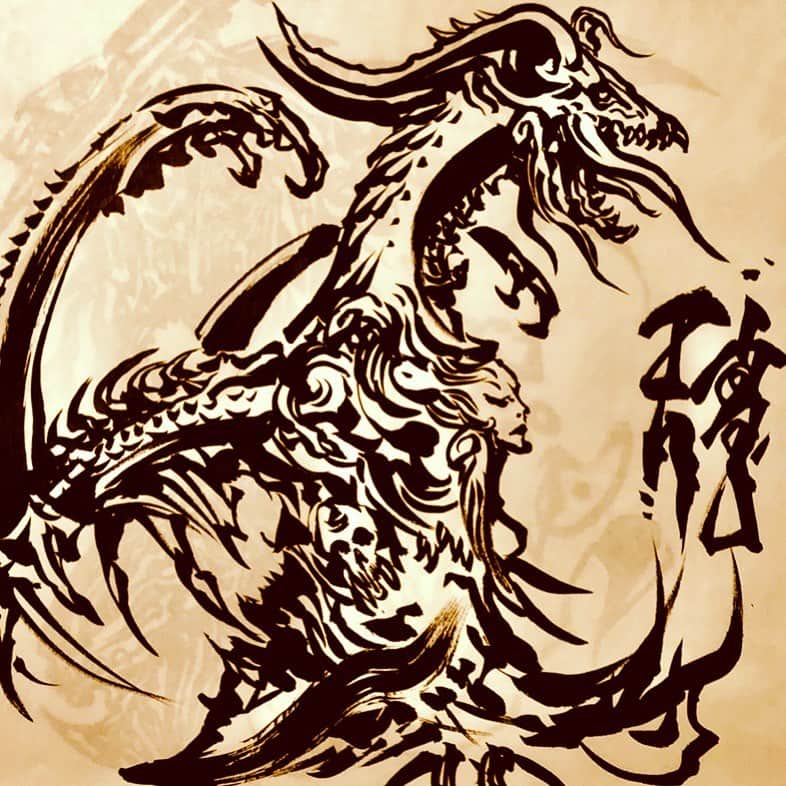 雨宮慶太さんのインスタグラム写真 - (雨宮慶太Instagram)「天竜  #dragon #monster #dotart  #アート #japan  #Asia  #doddle  #sketch #woman #fairy #creature #pencil #draw  #drawing #instagood #draw #art  #illust  #illustration」5月10日 14時34分 - keitaamemiya