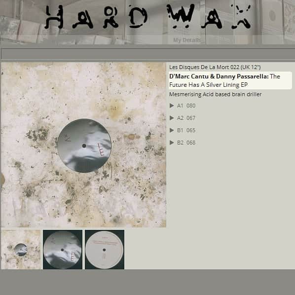 のインスタグラム：「"Mesmerising Acid Based Brain Driller" 'The Future Has A Silver Lining' 12" is now available at Berlin's @hardwax Link in the bio. . 'The Future Has A Silver Lining' by D'Marc Cantu & Danny Passarella is out now on vinyl & digital formats on the 'Les Disques De La Mort' label. . #hardwax #techno #mixmag #remix #multimedia #radio #soundcloud #technomusic #london #djmag #dmarccantu #vinyl #digital #electronic #artwork #recordsleeve #twelveinch #music #art #fashion #detroit #berlin」