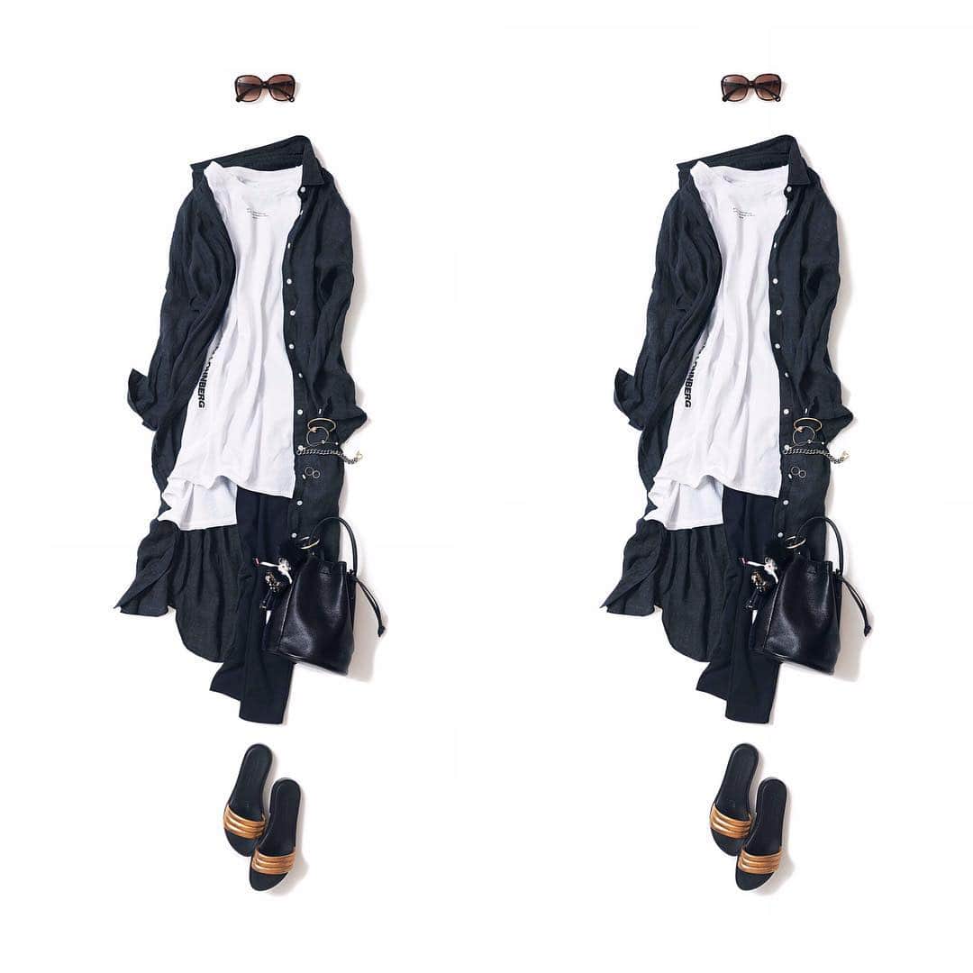 K.KSHOP_officialさんのインスタグラム写真 - (K.KSHOP_officialInstagram)「・ NEW♦️Coordinate ・ 2019-05-10 ・ モノトーン@street & gorgeous ・ outer : #finamo tops : #margauxlonnberg pants : #fio accessory : #gigi #hum bag : #artesano shoes : #maurodebali other : #gucci #marinafossati ・ ・ #kkcloset #kkshop #菊池京子 #kyokokikuchi #style #コーデ #paris #coordinate #code #fashion #ootd #wear #カジュアル#happy #longshirt #tshirt #ロゴt #black #モノトーン」5月10日 15時49分 - k.kshop_official