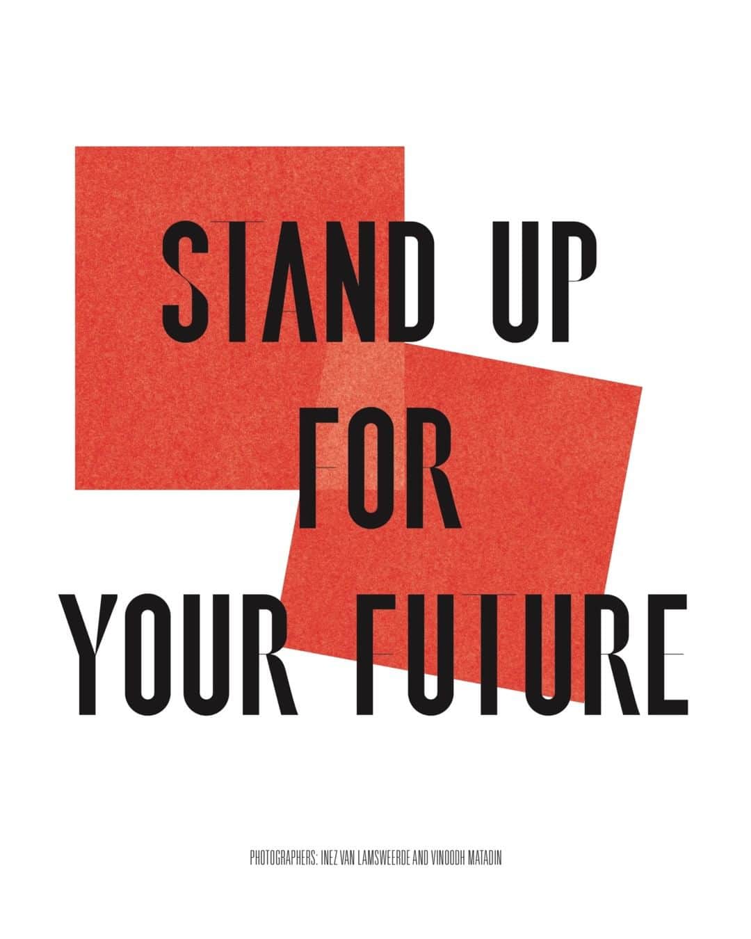 リカさんのインスタグラム写真 - (リカInstagram)「Stand up for your Future 🖤 | By @inezandvinoodh #rikamagazine #community #rikaloves #family #nyc」5月10日 16時00分 - rikastudios_