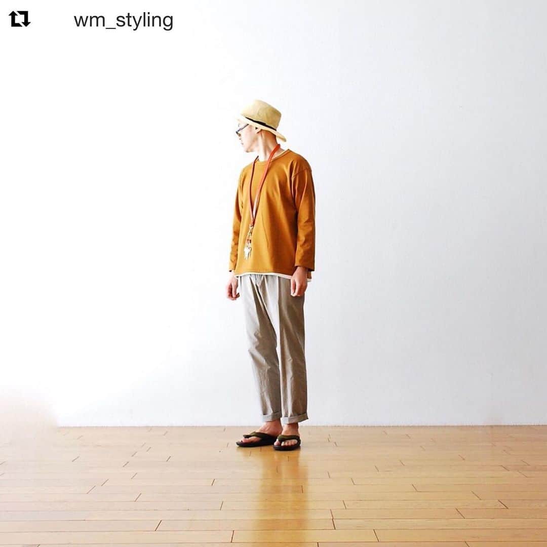 wonder_mountain_irieさんのインスタグラム写真 - (wonder_mountain_irieInstagram)「#Repost @wm_styling with @get_repost ・・・ ［#19SS_WM_styling.］ _ styling.(height 175cm weight 59kg)  hat→ #KIJIMATAKAYUKI ￥17,280- eyewear→ #PorterClassic ￥37,800- cutsewn→ #itten. ￥10,800- pants→ #MARGARETHOWELL ￥31,320- shoes→ #JoJosandal ￥30,240- strap→ #HenderScheme ￥9,720- _ 〈online store / @digital_mountain〉 → http://www.digital-mountain.net _ 【オンラインストア#DigitalMountain へのご注文】 *24時間受付 *15時までのご注文で即日発送 *1万円以上ご購入で送料無料 tel：084-973-8204 _ We can send your order overseas. Accepted payment method is by PayPal or credit card only. (AMEX is not accepted)  Ordering procedure details can be found here. >>http://www.digital-mountain.net/html/page56.html _ 本店：@Wonder_Mountain_irie 系列店：@hacbywondermountain (#japan #hiroshima #日本 #広島 #福山) _」5月10日 17時27分 - wonder_mountain_