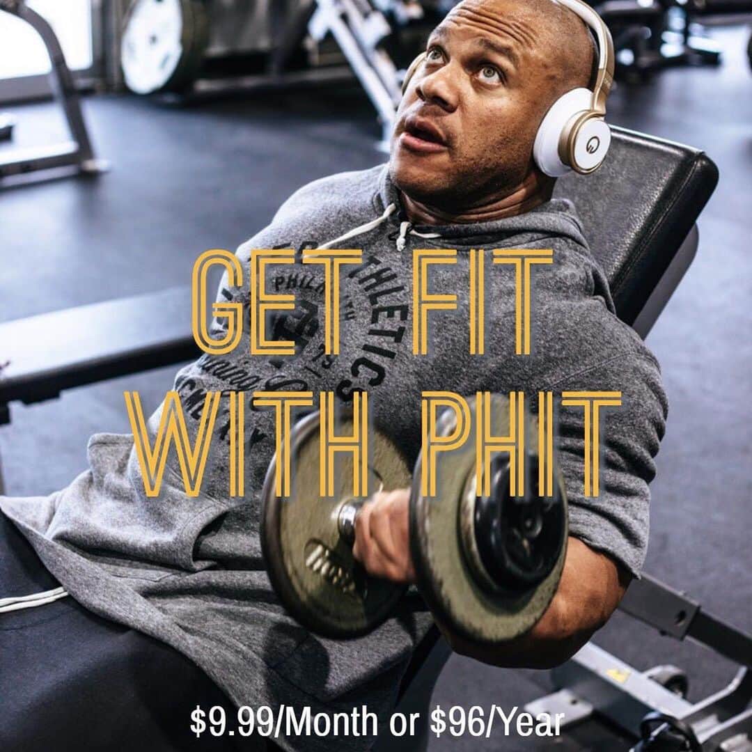 Phil Heathのインスタグラム：「Be sure to follow @phit_app for more details on how you can get exclusive content from yours along with many other cool features only on the @phit_app. #Repost @phit_app ・・・ There’s no better way to get fit for the summer than with the PHIT App. For just $9.99/month (that’s only 33 cents a day!) you get access to: ⁣⁣ ⁣⁣ • 200+ exercise videos⁣⁣ • 80+ Q&A videos⁣⁣ • 40+ workouts⁣⁣ • Several Multi-Day Programs⁣⁣ • Workout Tracking ⁣⁣ • Daily WOD’s (Workout of the Day)⁣⁣ ⁣⁣ All created and coached by 7X Mr.Olympia @philheath. Signup now! Link in our bio!⁣ ⁣⁣ • • • ⁣⁣ ⁣⁣ #philheath #phit #workouttracking #mrolympia #workoutjournal #bodybuilding #lifting #workout #health #fitness #summerfitness #dailyworkouts #WOD #phil #QA #summerbody」
