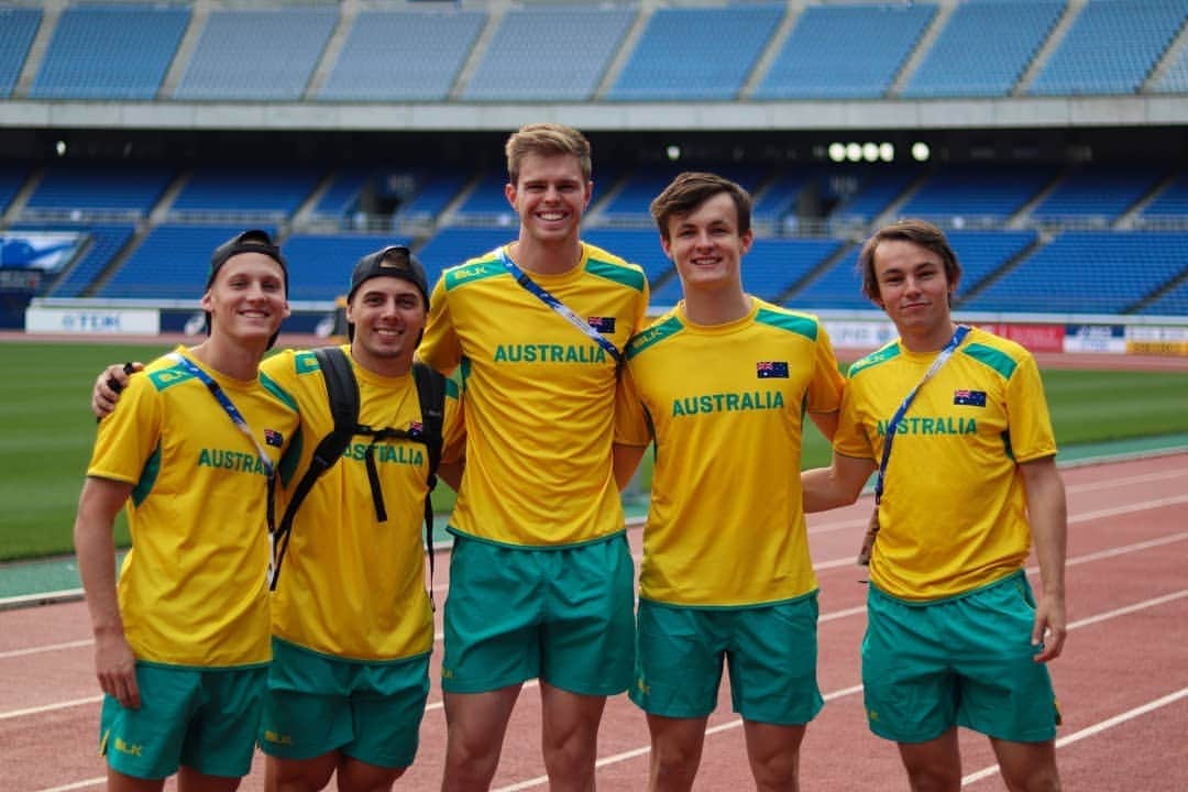 アレックス・ハートマンのインスタグラム：「Had a gander at the World Relays stadium this afternoon and was blown away! Can't wait to get out there and get amongst it when the crowds are full and the energy is high! #ThisIsAthletics #WorldRelays #TeamAUS」