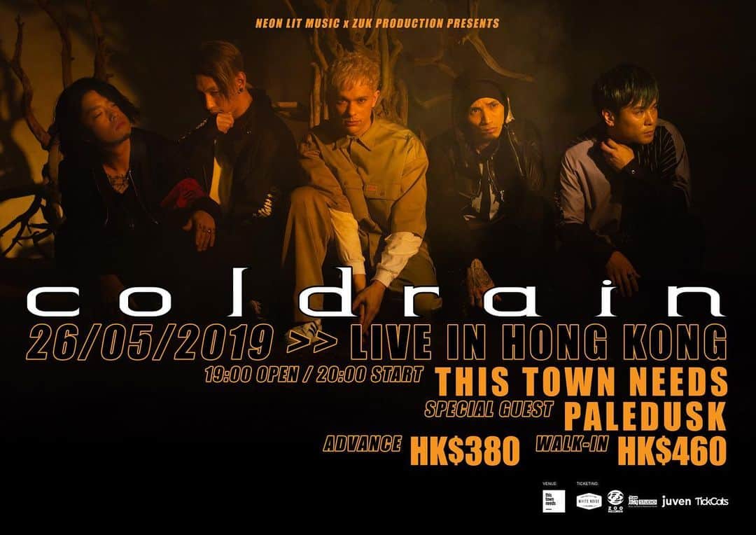 coldrainさんのインスタグラム写真 - (coldrainInstagram)「‪Extra tickets for our show in Hong Kong on the 26th are available now! + we are having the dudes in PALEDUSK open the show! ‬ ‪See you guys soon!!‬ ‪http://coldrain.jp/news/‬ ‪#coldrain‬」5月10日 18時01分 - coldrain_official