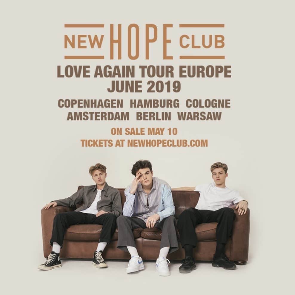 New Hope Clubさんのインスタグラム写真 - (New Hope ClubInstagram)「So excited for these shows!!! See you in June!!! ❤️」5月10日 18時21分 - newhopeclub
