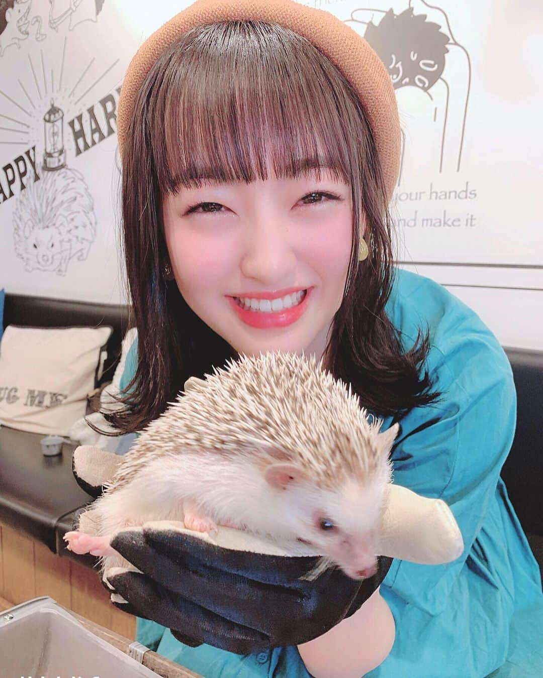 田島芽瑠さんのインスタグラム写真 - (田島芽瑠Instagram)「ハリネズミちゃん可愛すぎた🦔💓 . コーデは全部スナイデルだよ😍 #ハリネズミカフェ #ハリネズミ #🦔 #サマーベレー帽 #ワンピース #snidel #👗」5月10日 21時01分 - meru_chan_official