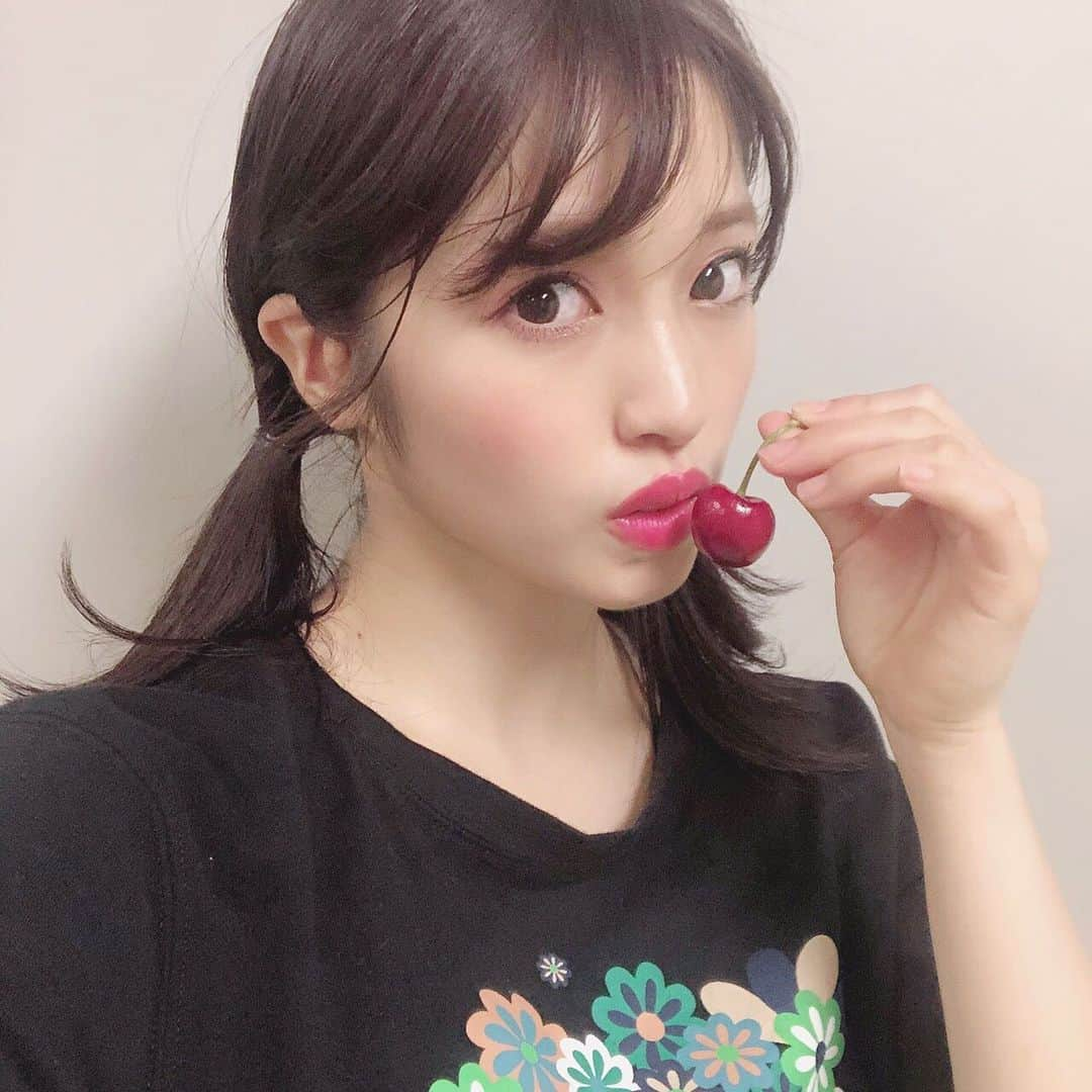 村島未悠さんのインスタグラム写真 - (村島未悠Instagram)「関西初日！ ありがとうございました💗😊 #cherrsee#楽しい#差し入れ#ありがとう#miyu#チェル日記#さくらんぼ#ツインテール」5月10日 21時43分 - happy_miyu0827