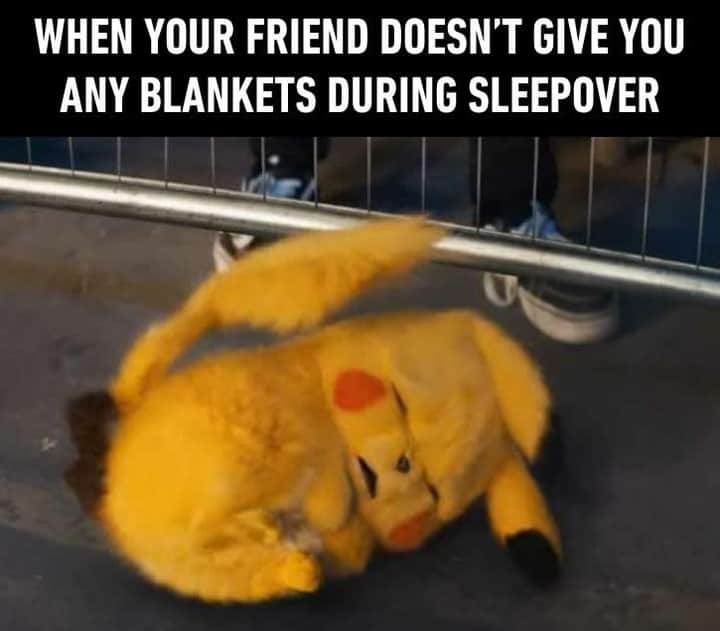9GAGさんのインスタグラム写真 - (9GAGInstagram)「Whenever you do get a blanket it's never long enough to cover your feet and your chest at the same time.⠀ #detectivepikachu #pokemon #9gag」5月10日 22時04分 - 9gag