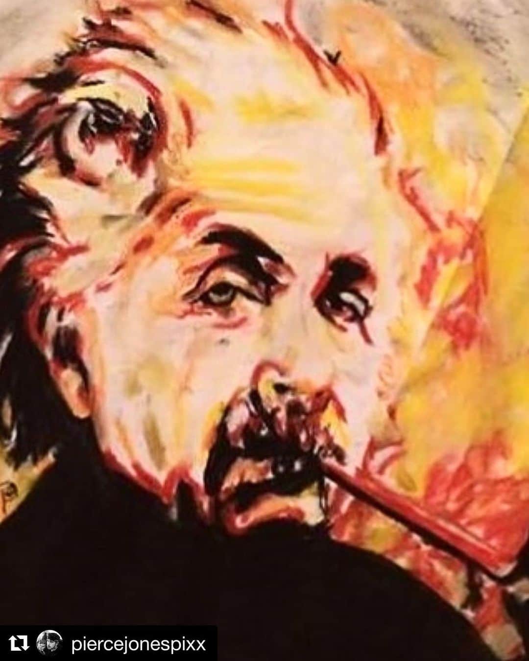 アルベルト・アインシュタインさんのインスタグラム写真 - (アルベルト・アインシュタインInstagram)「Fan art Friday! #Repost @piercejonespixx with @get_repost ・・・ Oil Painting of Albert Einstein. "I am enough of an artist to draw freely upon my imagination. Imagination is more important than knowledge. Knowledge is limited. Imagination encircles the world." #einstein #physics #alberteinstein #science #quantumphysics #mathematics #quantummechanics #astrophysics #universe #maths #theoreticalphysics #art #philosophy #physicist #scientist #astronomy #history #relativity #stringtheory #space #quotes #physicsteacher #arts #artistic #artist #artists #artistsoninstagram #oilpainting #painting」5月10日 22時05分 - alberteinstein