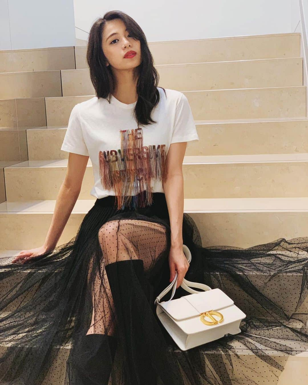 佐藤晴美さんのインスタグラム写真 - (佐藤晴美Instagram)「大好きなDiorから Newアイコンバッグが誕生💓 30 Montaigne” Bag  とても上品で可愛かった。  #Dior30Montaigne #Dior @dior」5月10日 22時15分 - sato_harumi__official