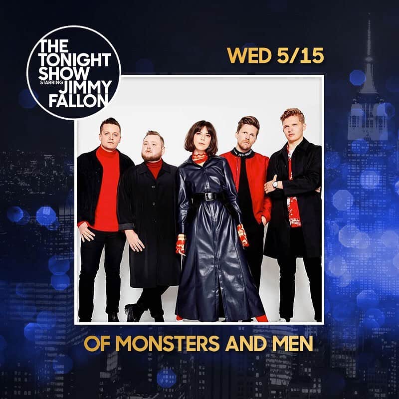 Of Monsters and Menさんのインスタグラム写真 - (Of Monsters and MenInstagram)「Heading back to The Tonight Show to see @JimmyFallon! 🌟 Watch us on Wednesday at 11:35/10:35c!」5月10日 23時33分 - ofmonstersandmen
