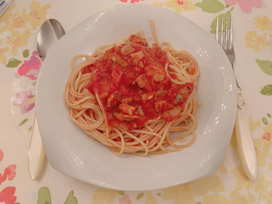 加藤ももかさんのインスタグラム写真 - (加藤ももかInstagram)「お友達の家に遊びに来ました🍝💗💭((* ॑꒳ ॑* ))」5月10日 23時40分 - katomomoka0312_x