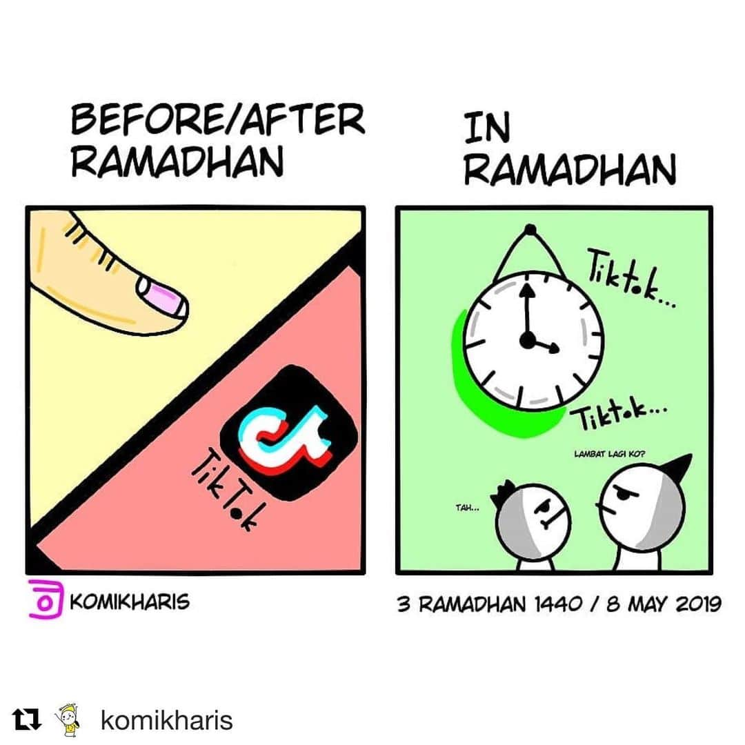 Koleksi Komik Malaysiaさんのインスタグラム写真 - (Koleksi Komik MalaysiaInstagram)「#Repost @komikharis with @get_repost ・・・ #3 Ramadhan #1440 = Tik....tok....tik....tok...tik...tok...tik...tok..tik..tok..tik..tok.tik.tok.tik.toktiktoktiktok BOOOM!!!! #komikharis #komikmalaysia #komikinstagram #komikmelayu #asyiktiktokje #k #lucu #hambar #ramadhan #taktahunakhashtagapa #bye」5月10日 23時53分 - tokkmungg_exclusive