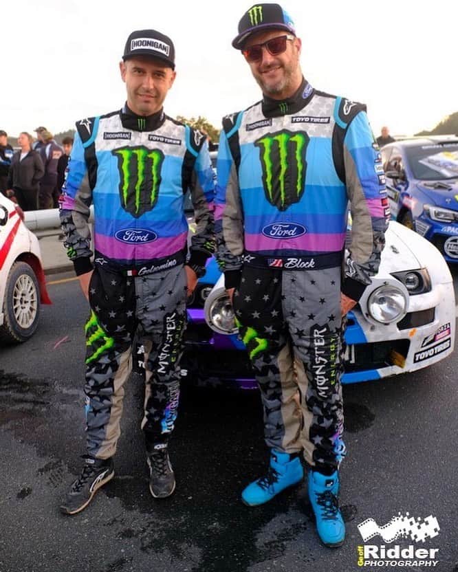 ケン・ブロックさんのインスタグラム写真 - (ケン・ブロックInstagram)「@AlexGelsomino and myself looking very sharp in our @Alpinestars race suits (with @TroyLeeDesigns 2019 livery applied to them) prior to the start of Rally Whangarei this past weekend. Check us out in this weeks Cossie World Tour episode by hitting the link in my bio! #dapperdudes #Alpinestars #TroyLeeDesigns #CossieWorldTour #BlockEscortCossieV2 Photo: @Geoff_Ridder」5月11日 6時19分 - kblock43