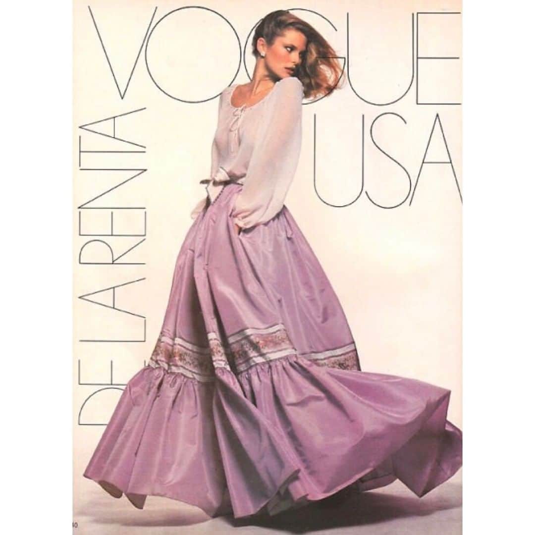 のインスタグラム：「Christie Brinkley in Oscar de la Renta, 1967.」